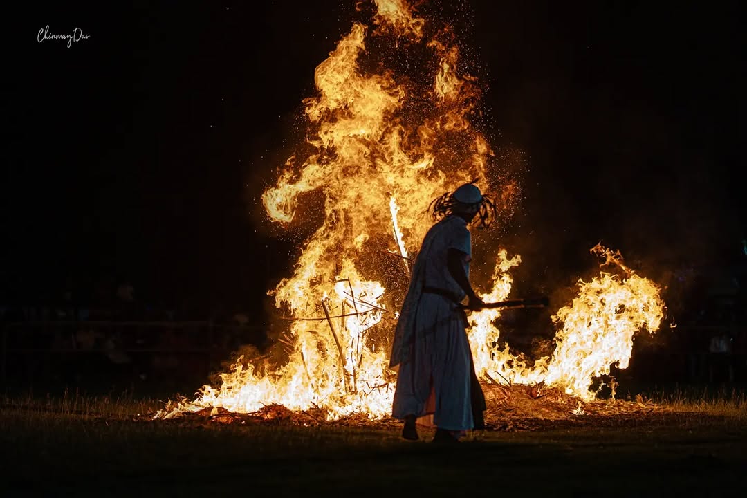 Baikho Dera fire dance performance